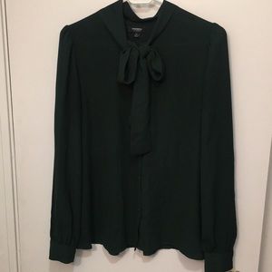 Pussybow blouse Green Premise Studio M